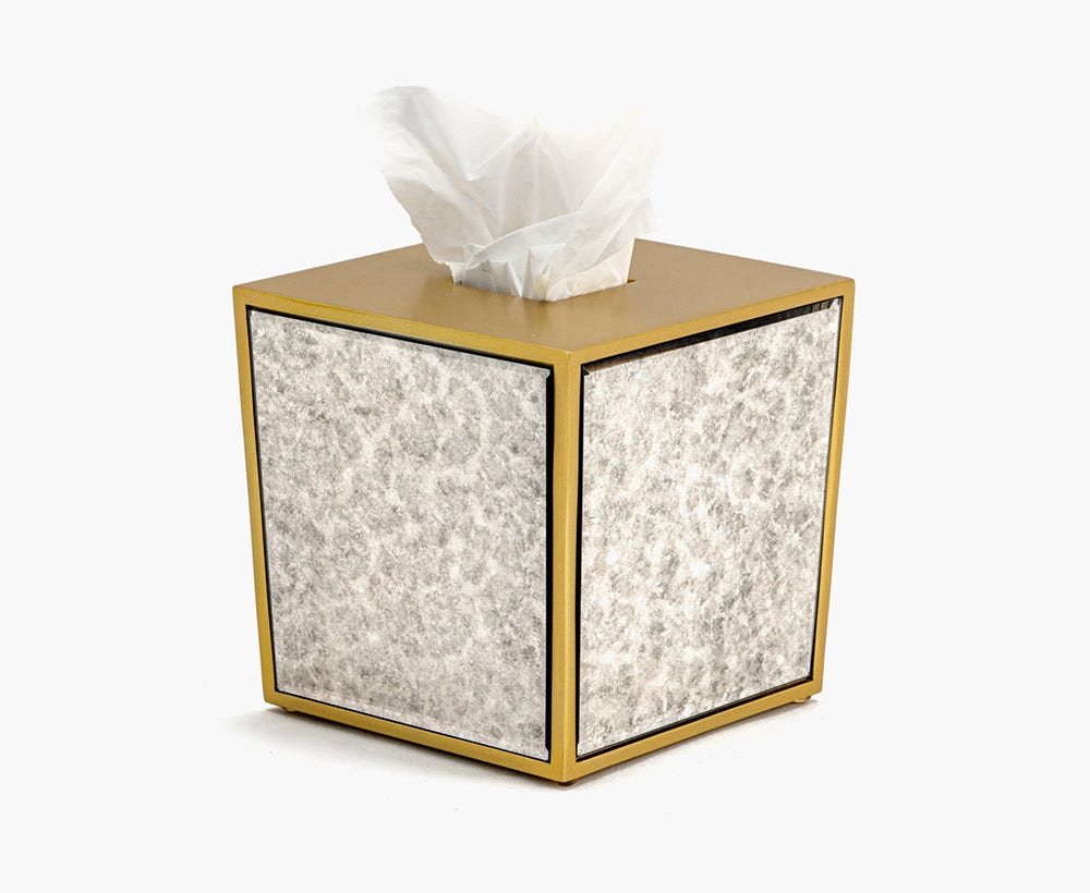 Square tissue shop box holder