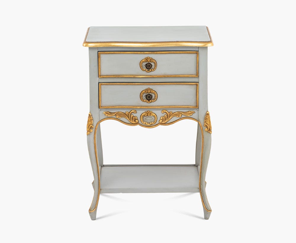 Stella Night Stand Grey-Gold