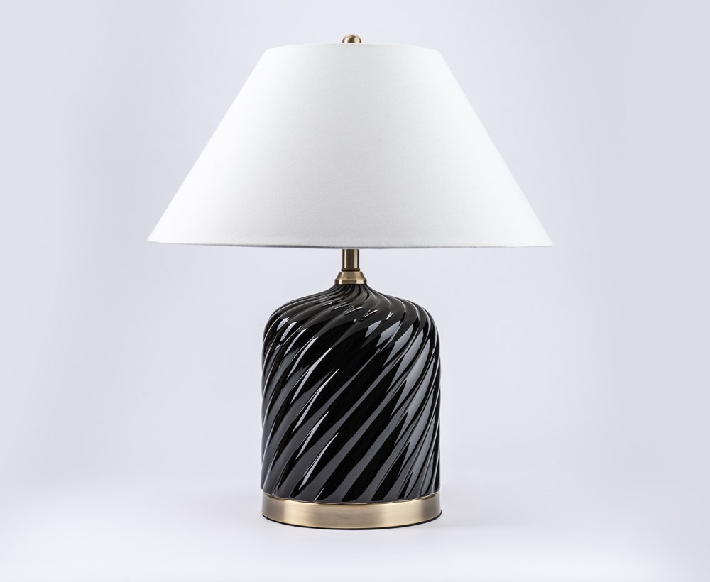 Black table lamps for living room online