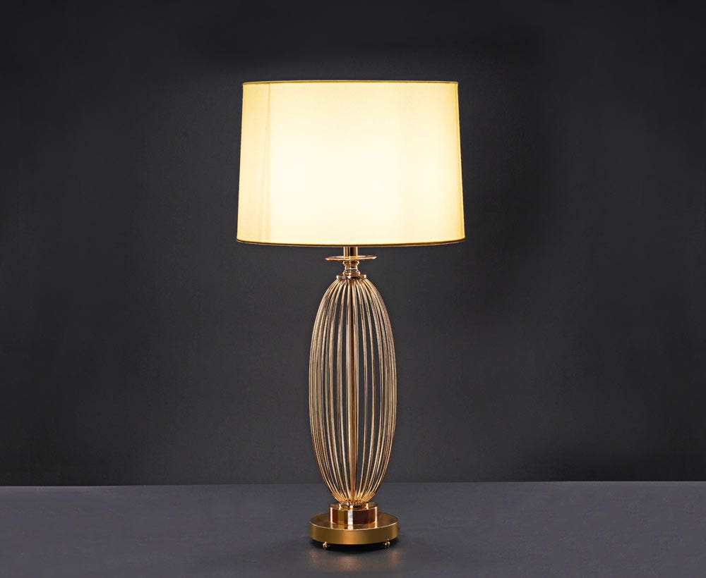 French Gold Table Lamp Ideal for House Decoration