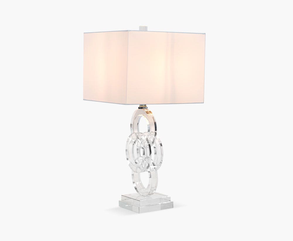 Table Lamp Ring Clear-Silver