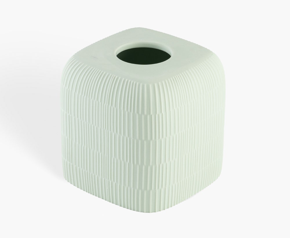 Vicenne Bath TissueBox Cvr Lt.GRN15.4x15