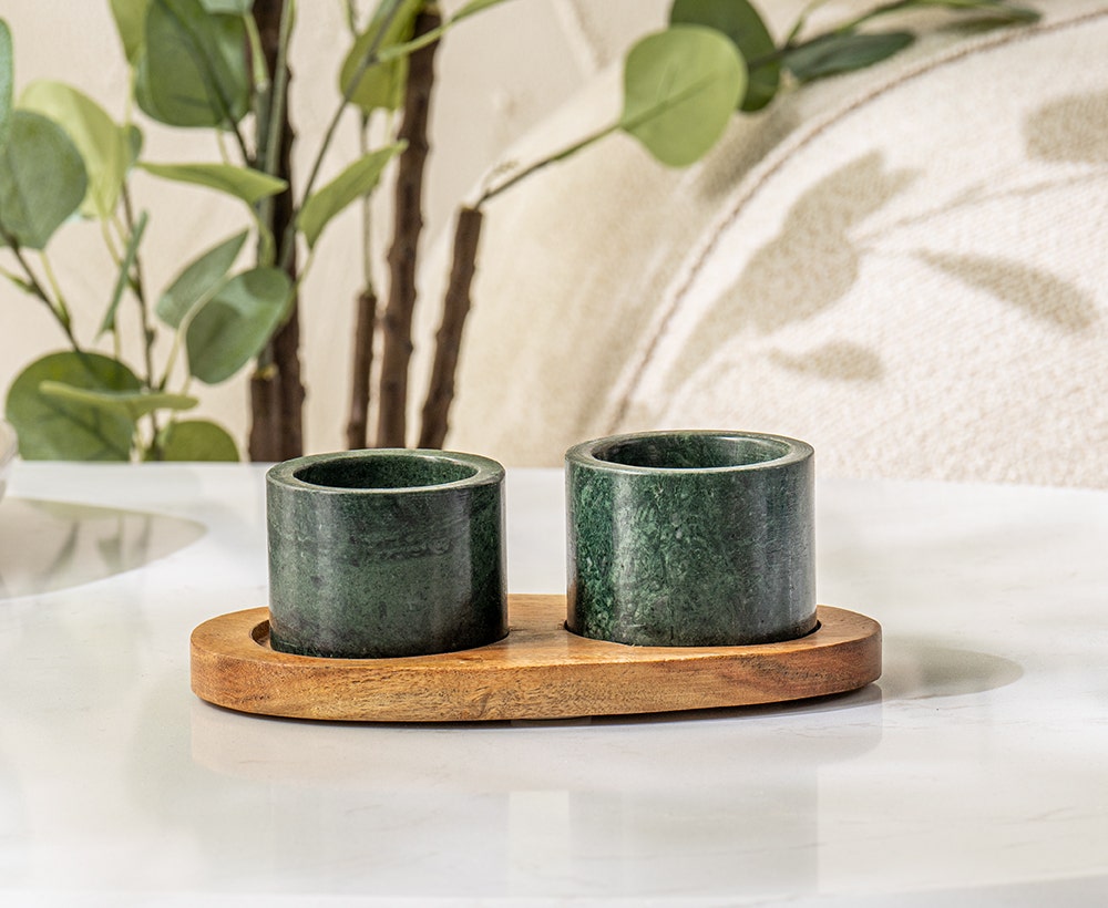 Vlad Set of 2 Condiment Bowl Set - 20x6 cm