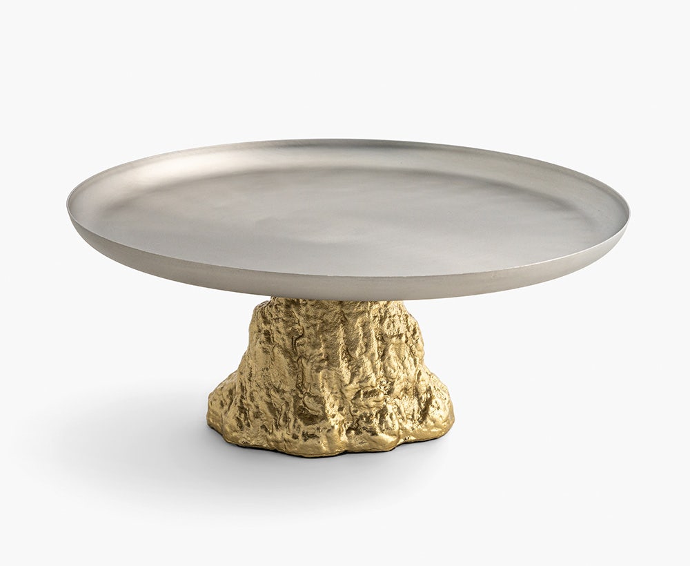 Volca Cake Holder 30X30X12CM Grey/Gold