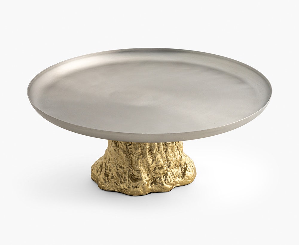 Volca Cake Holder 30X30X12CM Grey/Gold