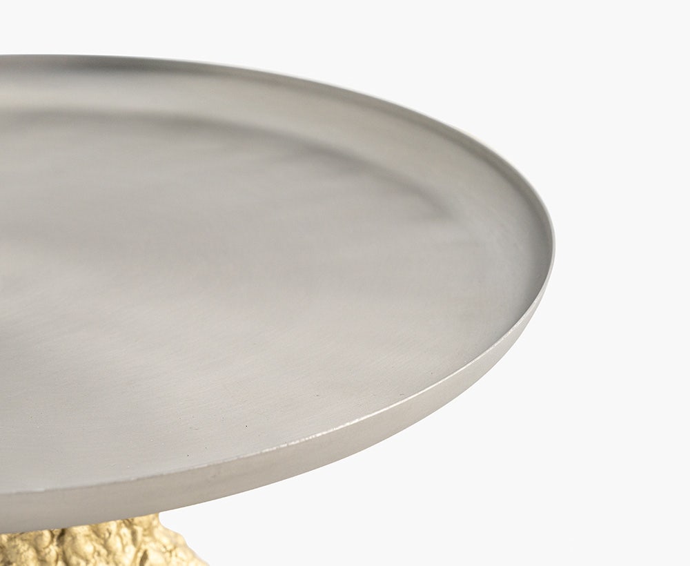 Volca Cake Holder 30X30X12CM Grey/Gold