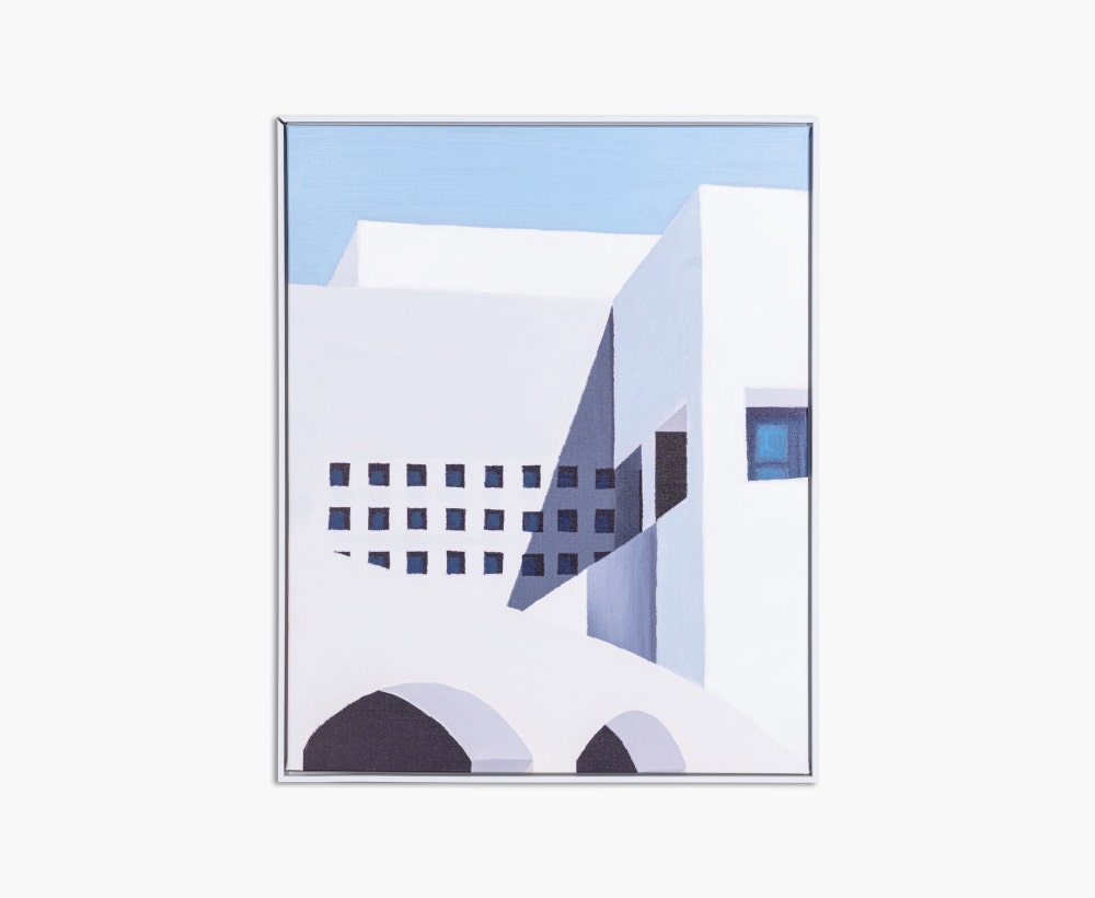 Blue and White House Painting 1, 70*88 cm